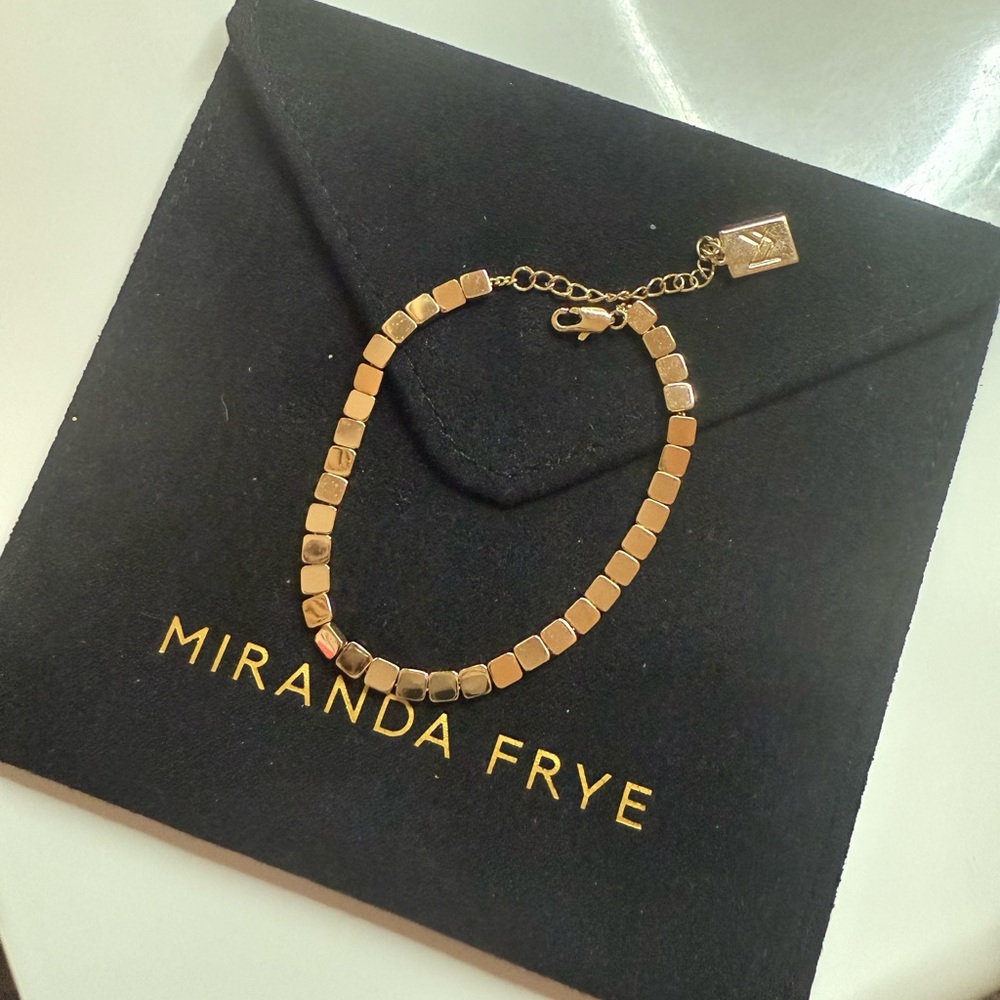 Miranda Frye Gold-Toned Bracelet bracelet is 6.5" plus 1.5" extender
